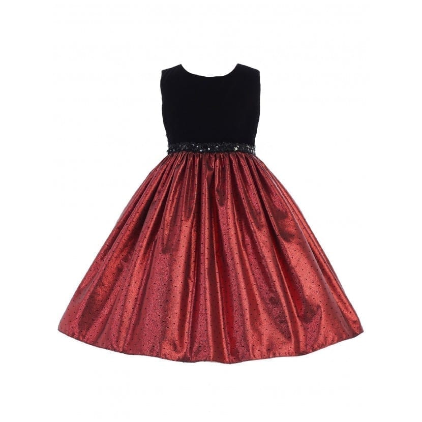 Red and black hot sale dress kids